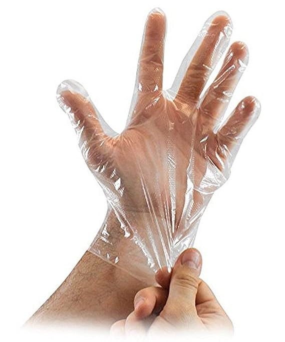 100 Pcs – Disposable Plastic Hand Gloves For Baking Home, Kitchen, Bakery, Restaurants Use