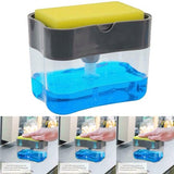 2-in-1 Multi-function Dishwashing Liquid Box Soap Pump Dispenser For Dish Soap And (without sponge) - Each