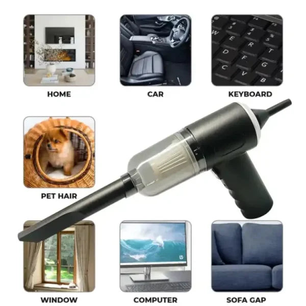 3 In 1 Portable Vacuum Cleaner Wireless Hand-held Cleaning For Car Home As-228