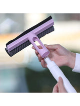 3 In 1 Spray, Sponge And Wipe Multifunctional Glass Cleaning Brush Wiper For Car, Bathrooms, Kitchens, And Living Rooms