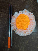 360° Rotatable Cleaning Mops Adjustable Multifunctional Sun Flower Chenille Magic Mop Head Microfiber Dust Mops Window Cleaning