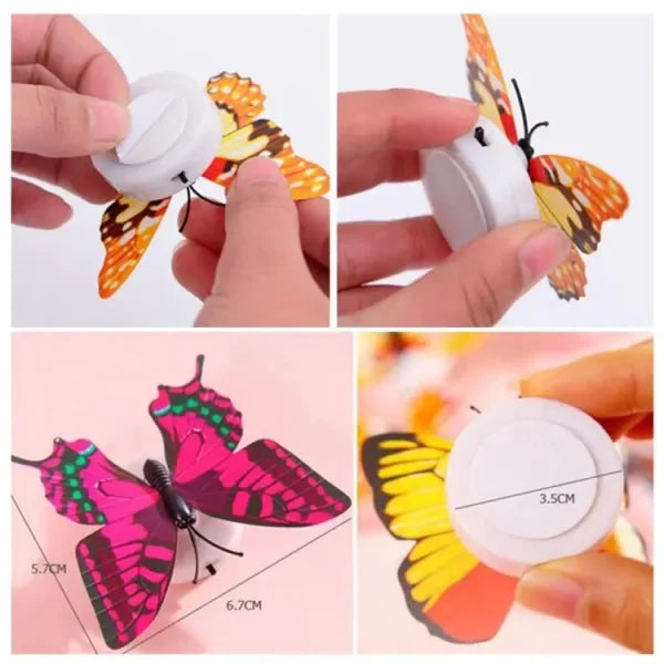 3d Led Butterfly Night Light Colorful Wall Paste Home Decor For Baby Room (1 Pcs Butterfly)