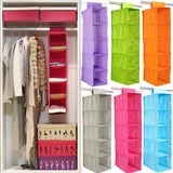 5 Shelf Clothes Hanging Organizers Pant Organizer Wardrobe Section Storage Closet Organizer