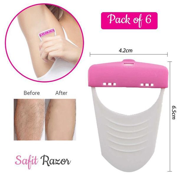6 Pcs Ladies Womens Girls Shaver Trimmer Bikini Razor Soft