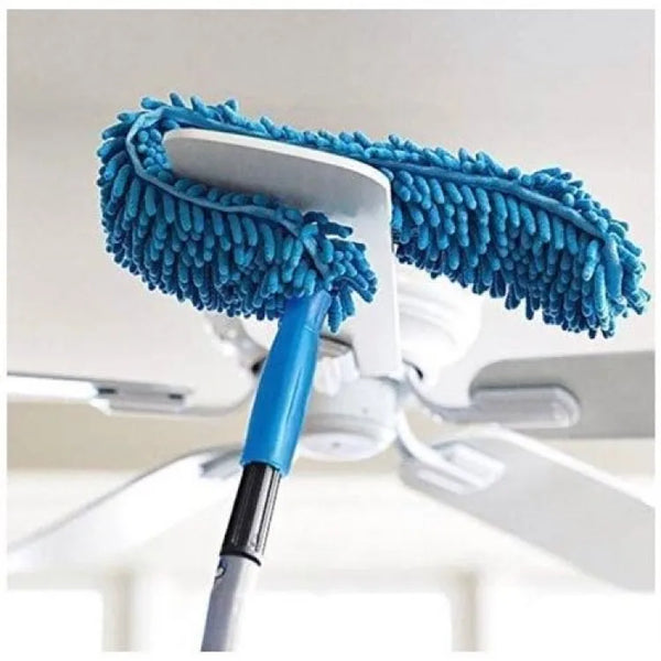 Flexible Micro Fiber Duster With Telescopic Stainless Steel Handle for Fan Cleaning Specially(with metal rod)