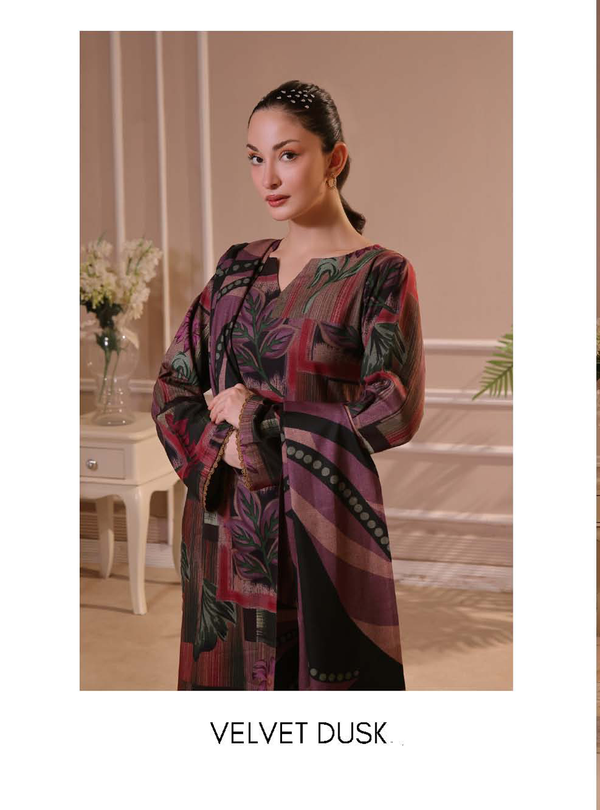 FEATHER  DASTAK WINTER DHANAK VELVET DUSK 08