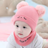 KIDS WOOL CAP WITH NECK WARMER