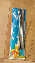 Load image into Gallery viewer, stainless steel straw 5 pcs pack