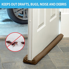 Load image into Gallery viewer, Twin Door Draft Protector - Door Air Lock Foam For Cold Air Window Shutters, Dust Barriers, Insect Repellent(Size 40&quot; (Approx)
