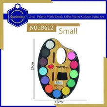 Load image into Gallery viewer, Small Water Color Palette with Brush