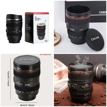 Load image into Gallery viewer, Stainless Steel Camera Coffee Lens Mug , White Black Coffee Mugs
