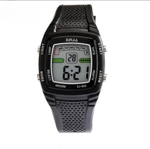 Load image into Gallery viewer, Xinjia Digital Casual Black Plastic Strap Watch (XJ-825)