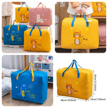Load image into Gallery viewer, Storage Bags Cartoon Pattern Double Zipper ( random color )