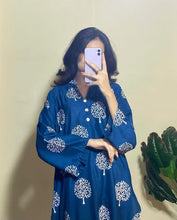 Load image into Gallery viewer, Tree print 2pc Dress Stuff: Linen  Print for girls