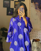 Load image into Gallery viewer, Tree print 2pc Dress Stuff: Linen  Print for girls