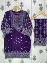 Load image into Gallery viewer, Summer Collection Linen Printed 2pc Dress Ready To Wear For Women