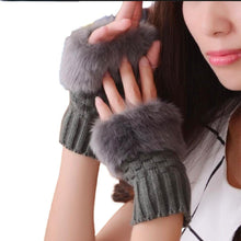 Load image into Gallery viewer, Winter Faux Rabbit Fur Gloves For Women