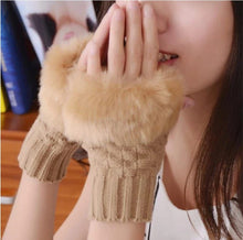 Load image into Gallery viewer, Winter Faux Rabbit Fur Gloves For Women