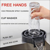 Glass washer - Glass washer for kitchen - Glass Rinser Cup Bottle Washer Cleaner for Kitchen Sinks, Kitchen Sink Accessories Attachment Stainless