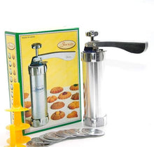 Load image into Gallery viewer, Cookie Press Maker Kit- Type Molds For Diy Biscuit Maker And Decoration With 20 Stainless Steel Cookie Discs And 4 Nozzles