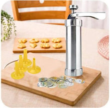 Load image into Gallery viewer, Cookie Press Maker Kit- Type Molds For Diy Biscuit Maker And Decoration With 20 Stainless Steel Cookie Discs And 4 Nozzles