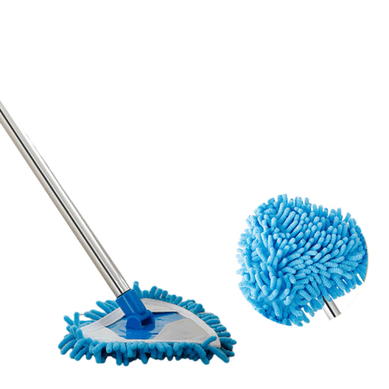 Detachable Washable Cleaning Triangle Telescopic Micro Fiber Mop & Duster