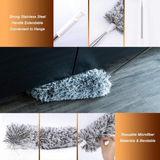 Extendable Telescope Microfiber Duster Long Handle For Cleaning Dust, Dirt And Stains