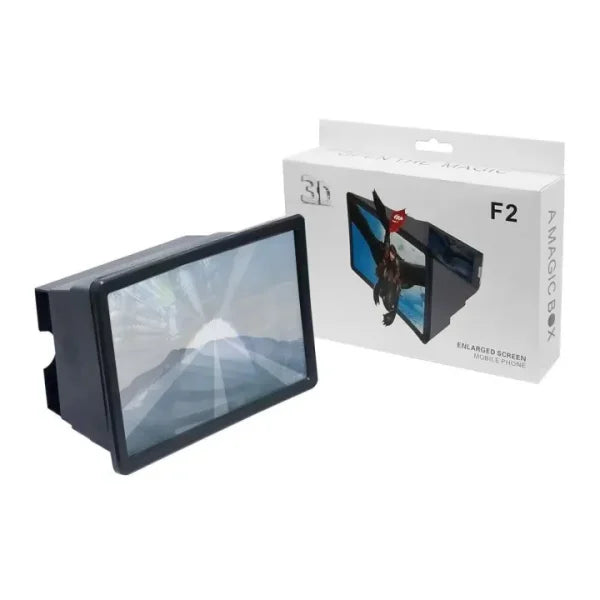 F2 Portable 3d Magnifier Screen Enlarger / Magnifying Glass Zoom Video Screen Hd All Mobile Phone