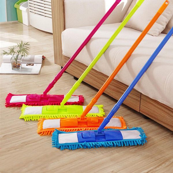 Flat Microfiber Wet Dust Mop | Wet & Dry Floor Cleaner Home Cleaning Supply Mop