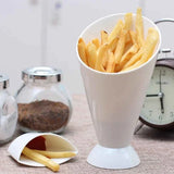 French Fries Cup Potato Fries Holder With Ketchup Holder For Sauce