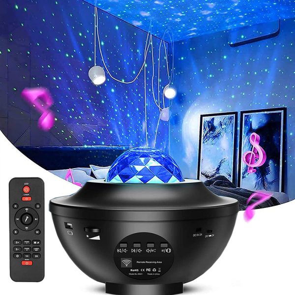 Galaxy Star Projector Lamp Led Universe | Galaxy Star Light Projector. (double Speaker)