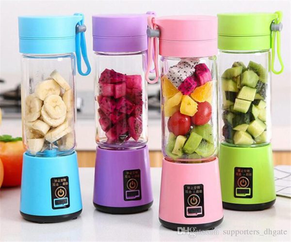 hand juicer juice maker fruit blender usb blender manual juicer nutribullet vitamer blender kitchen mixer kitche-6-Blade Portable Home USB Rechargeable Electric Fruit Extractor Juice Blender Smoothie Maker Blender Machine