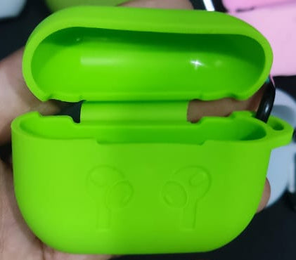 High Quality Soft Silicone Airpod Pro Case With Lock Rid