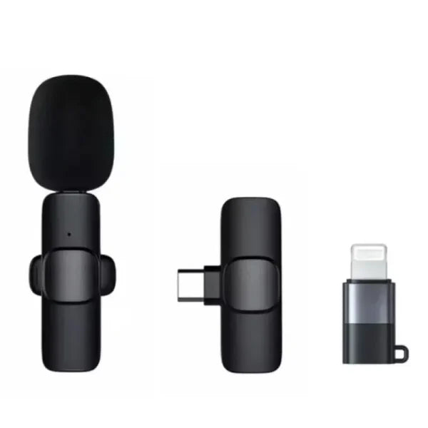 K8 Type-C Wireless Lavalier Microphone Portable Audio Video Recording Mic For Type C Android Live Game Mobile Phone Mic for Vlog Interview podcast live streaming