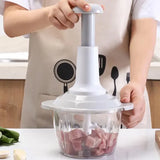 Manual Hand Push Chopper/multifunctional Hand Pat Chopper And Mixer/press Cutter Vegetable Meat Grinder 1.5 Liter