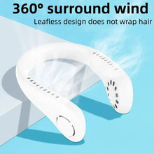 Load image into Gallery viewer, Mini Neck Portable No Bladeless Hanging Neck Rechargeable Air Cooler Mini Summer Sport Fan
