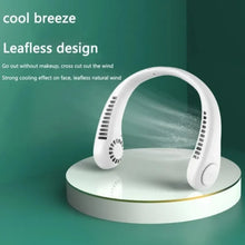 Load image into Gallery viewer, Mini Neck Portable No Bladeless Hanging Neck Rechargeable Air Cooler Mini Summer Sport Fan