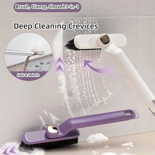 Multi-function 360 Degree Rotating Crevice Cleaning Brush, Household Hard Bristle Crevice Gap Cleaning Tool