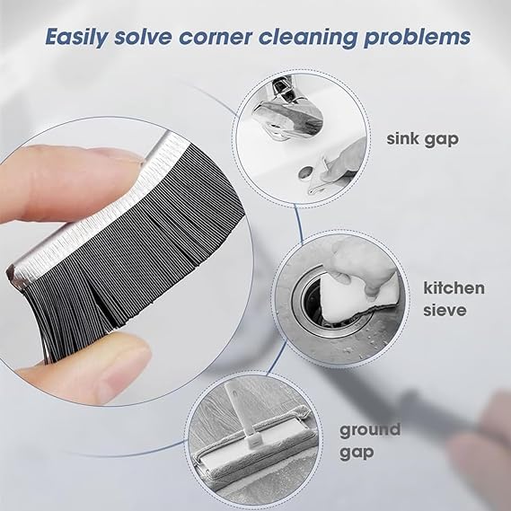 Pack Of 2 – Multi Function Gap Cleaning Brush / Cleaning Brush Hard Bristle Crevice Cleaning Brush Multifunctional Gap Cleaning Brush For Bathroom, Faucets, Kitchen Sink, Tiles, Window Groove