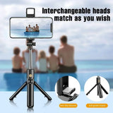 R1S Selfie Stick with Tripod | Bluetooth Foldable Selfie Rod  for Phone Action Camera Iphone ﻿