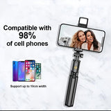 R1S Selfie Stick with Tripod | Bluetooth Foldable Selfie Rod  for Phone Action Camera Iphone ﻿