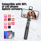 R1S Selfie Stick with Tripod | Bluetooth Foldable Selfie Rod  for Phone Action Camera Iphone ﻿