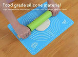 Silicone Baking Roti Mat With Measurements Heat Resistant | Non Stick Flour Rolling Mat | Baking Kneading Dough Pad