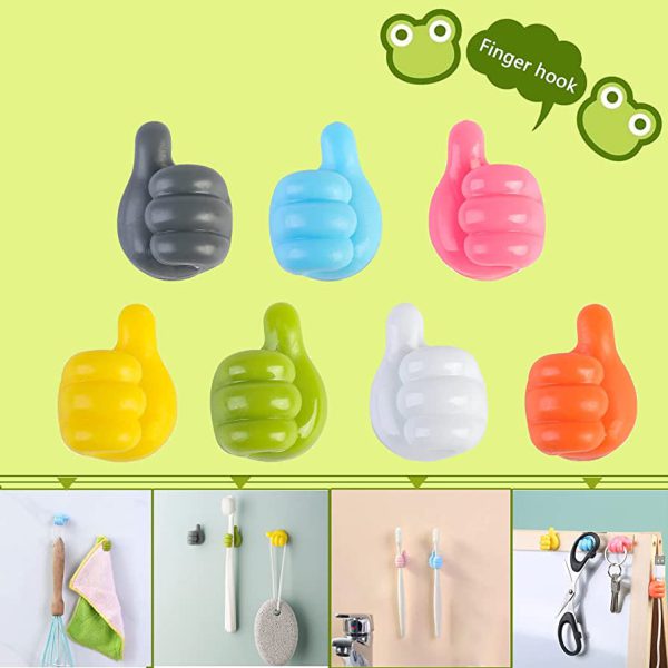 Silicone Thumb Wall Hook (10 pcs)