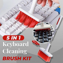 Load image into Gallery viewer, Soft Brush 5 In 1 Multi-function Cleaning Tools Kit For Keyboard Earphone Cleaner Soft High-density Brush Set