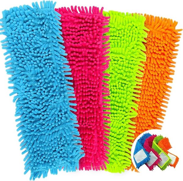 Universal Microfiber Mop Duster Pads Head | Refill Replacement Micro Fiber Cloth