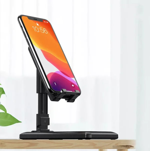 Universal Plastic Mobile Phone Holder | Adjustable Foldable Desktop Stand