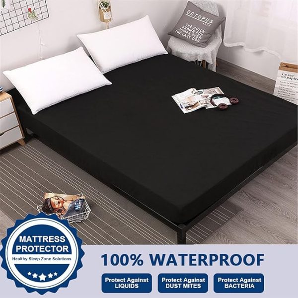 Waterproof Mattress Protector | Fitted Breathable Mattress Cover – King Size